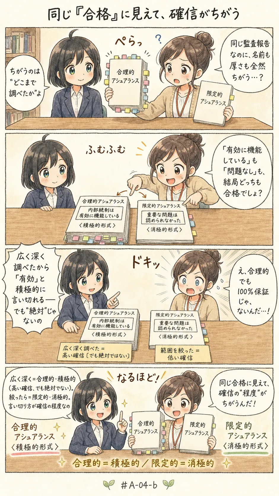 4コマ漫画: 限定的と合理的