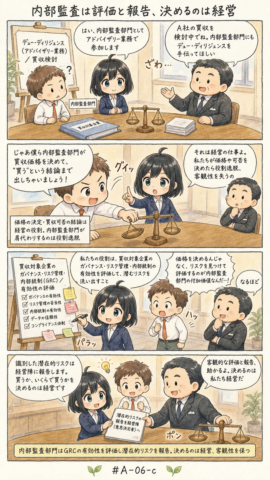 4コマ漫画: デュー・ディリジェンス