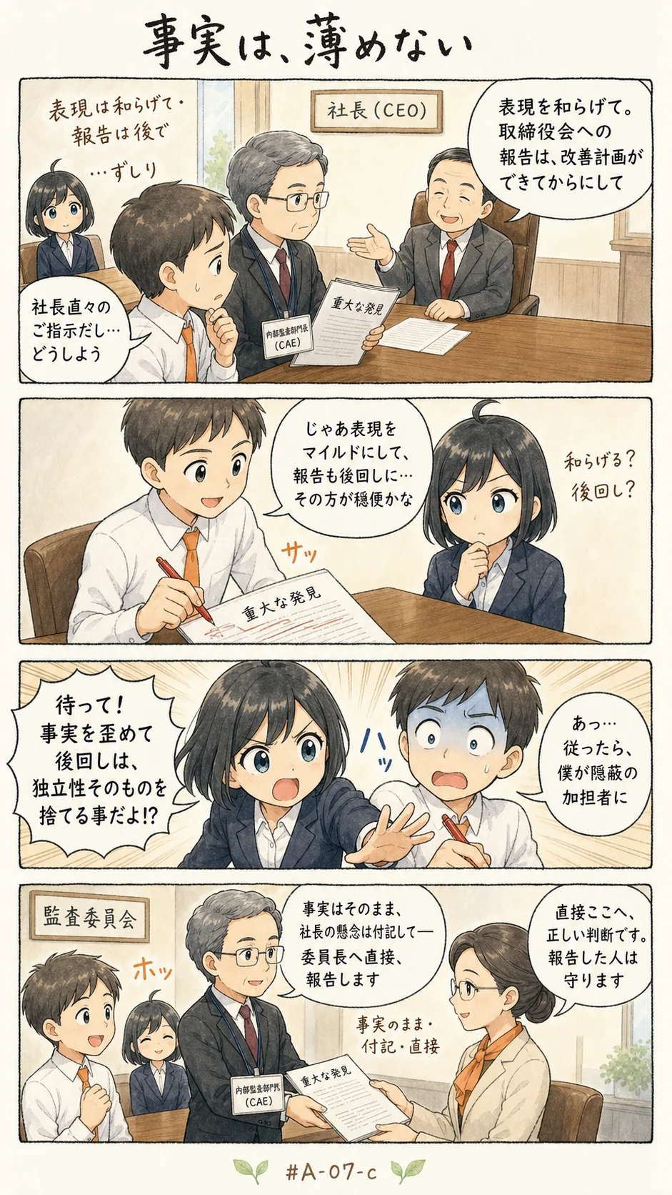 4コマ漫画: CAEの責任