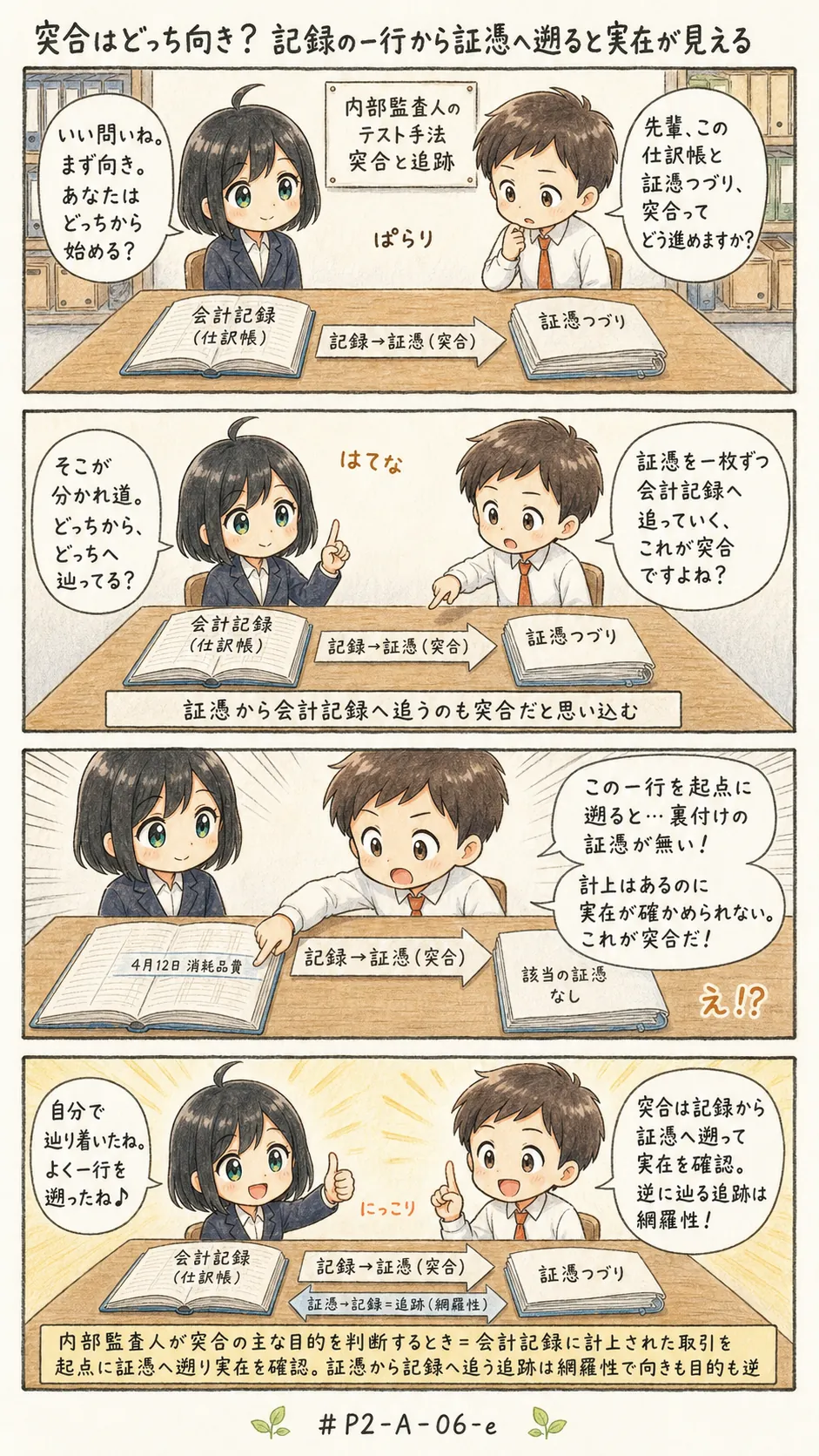 4コマ漫画: テスト手法の識別