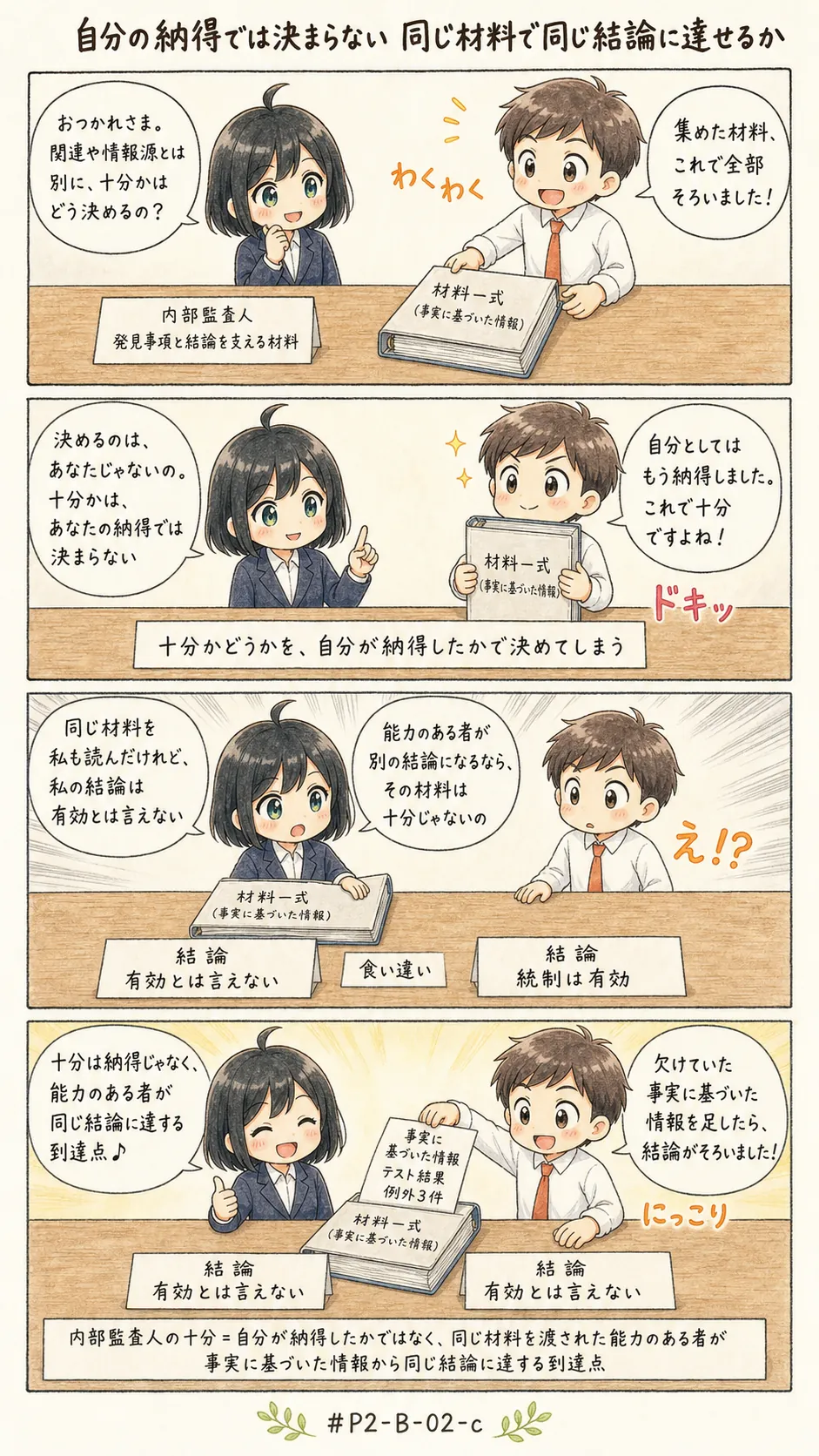 4コマ漫画: 「もう十分だ」は誰が決めるのか
